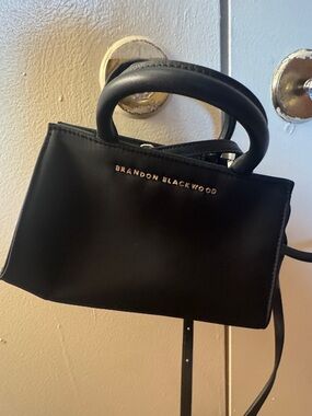 Brandon Blackwood Black Mini Top-Handle Satchel